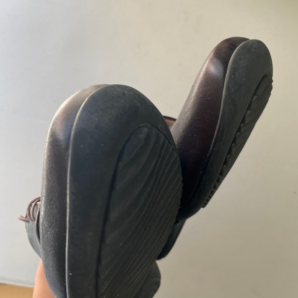 Think! Stone Lace Up Oxford Espresso Brown Goat Leather Comfort Mens EU41 US 8 - Picture 13 of 15